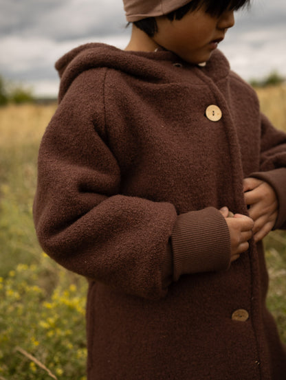 Winter Wichteljacke Wollwalk mit Teddyfutter