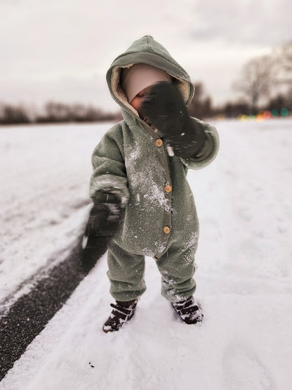 Winter Wollwalk Overall - Kuschelanzug mit Bio-Teddyfutter