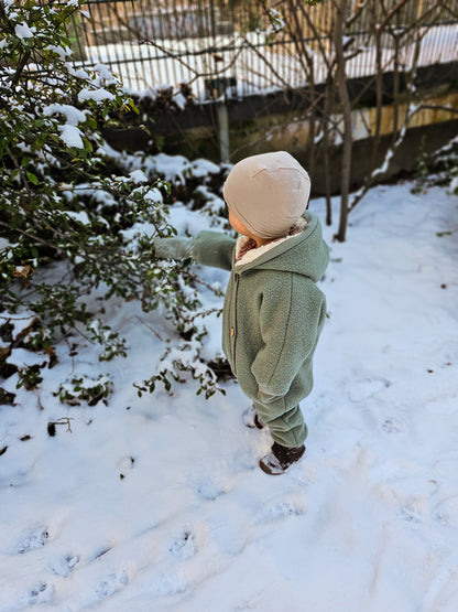 Winter Wollwalk Overall - Kuschelanzug mit Bio-Teddyfutter