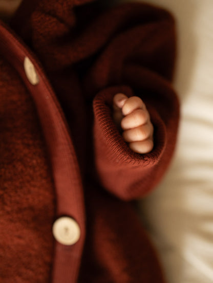 Snuggle suit boiled wool - pistachio