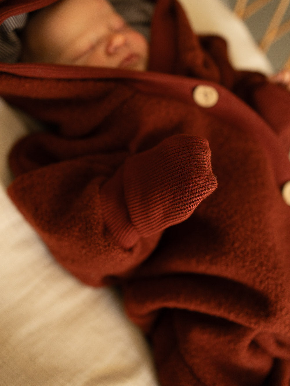 Snuggle suit boiled wool - pistachio