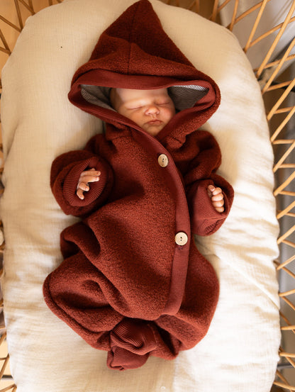 Snuggle suit boiled wool - pistachio
