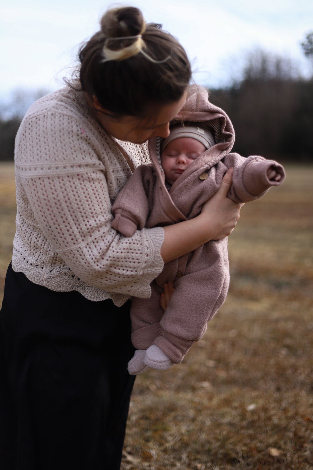 Snuggle suit boiled wool - pistachio