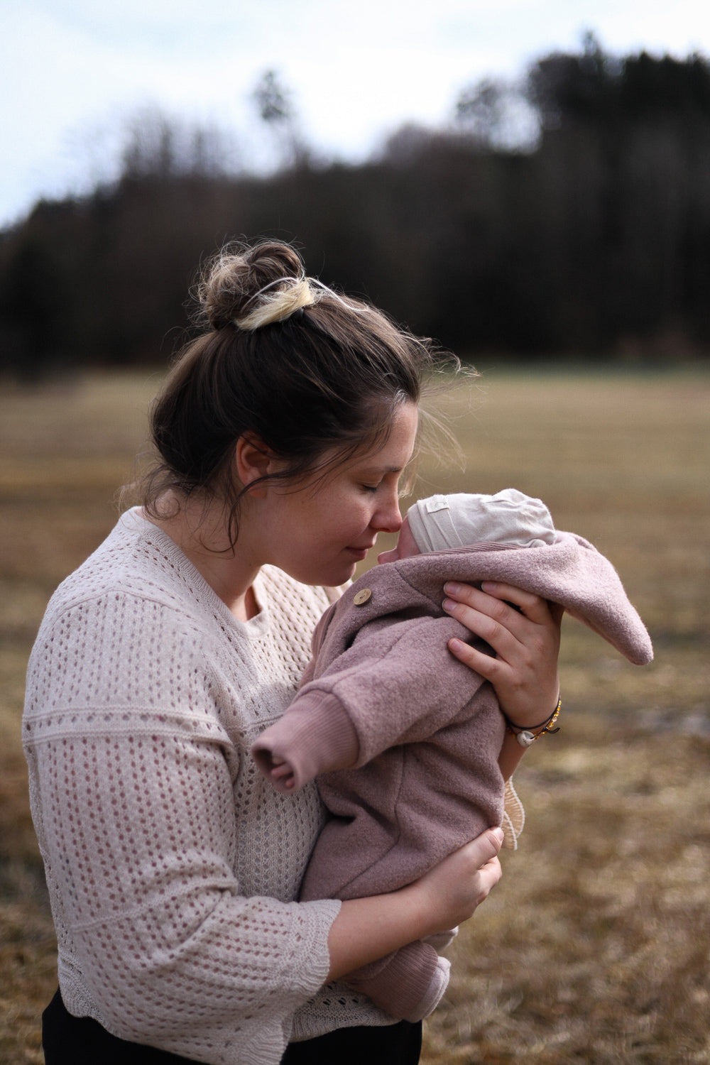 Snuggle suit boiled wool - pistachio