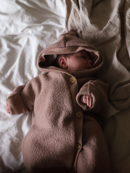 Snuggle suit boiled wool - pistachio