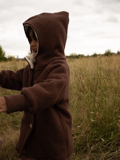 Winter Wichteljacke Wollwalk mit Teddyfutter