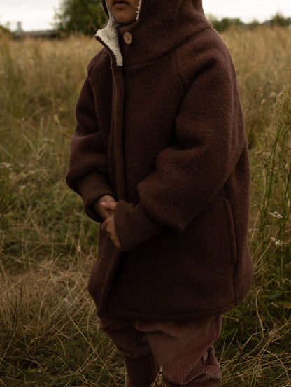 Winter Wichteljacke Wollwalk mit Teddyfutter