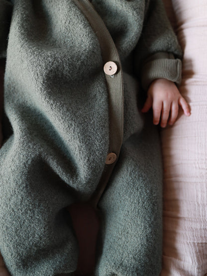 Boiled Wool Overall – Snuggle suit with jersey lining