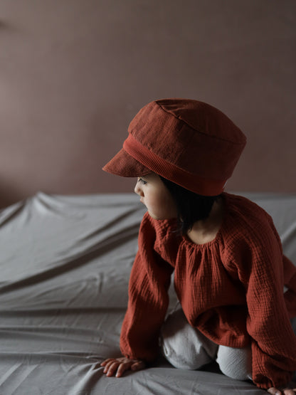 Michel cap linen - Sand