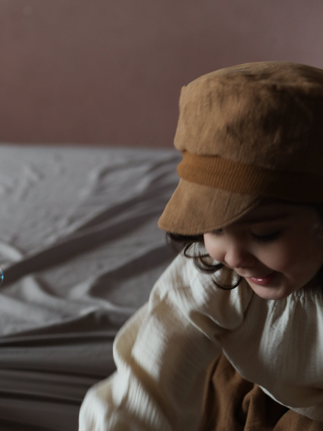 Michel cap linen - Sand