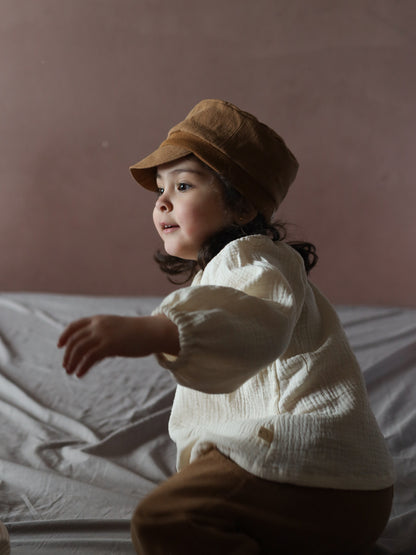 Michel cap linen - Sand