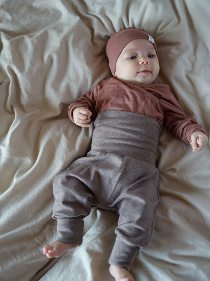 Baby Knickers Fine Knit - Soot Mottled
