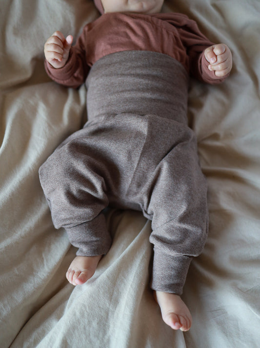 Babyknicker per neonati in maglia fine - Grigio antracite mélange