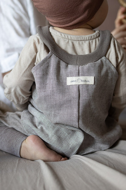 Herringbone dungarees