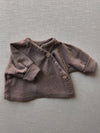 Fine-knit baby Schlüttli praline, size 0M