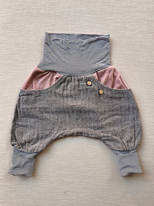 Knickerbocker Fischgrat Rose Gr. 6M