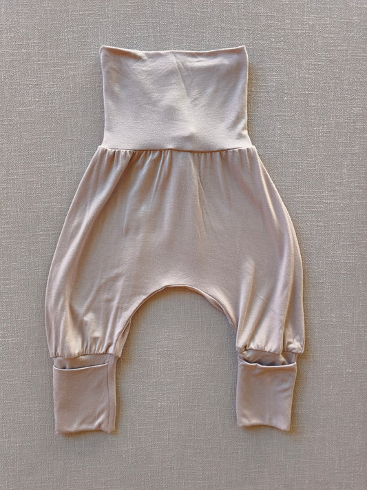 Babyknicker Bambus Viskose Cremepuder Gr 6M