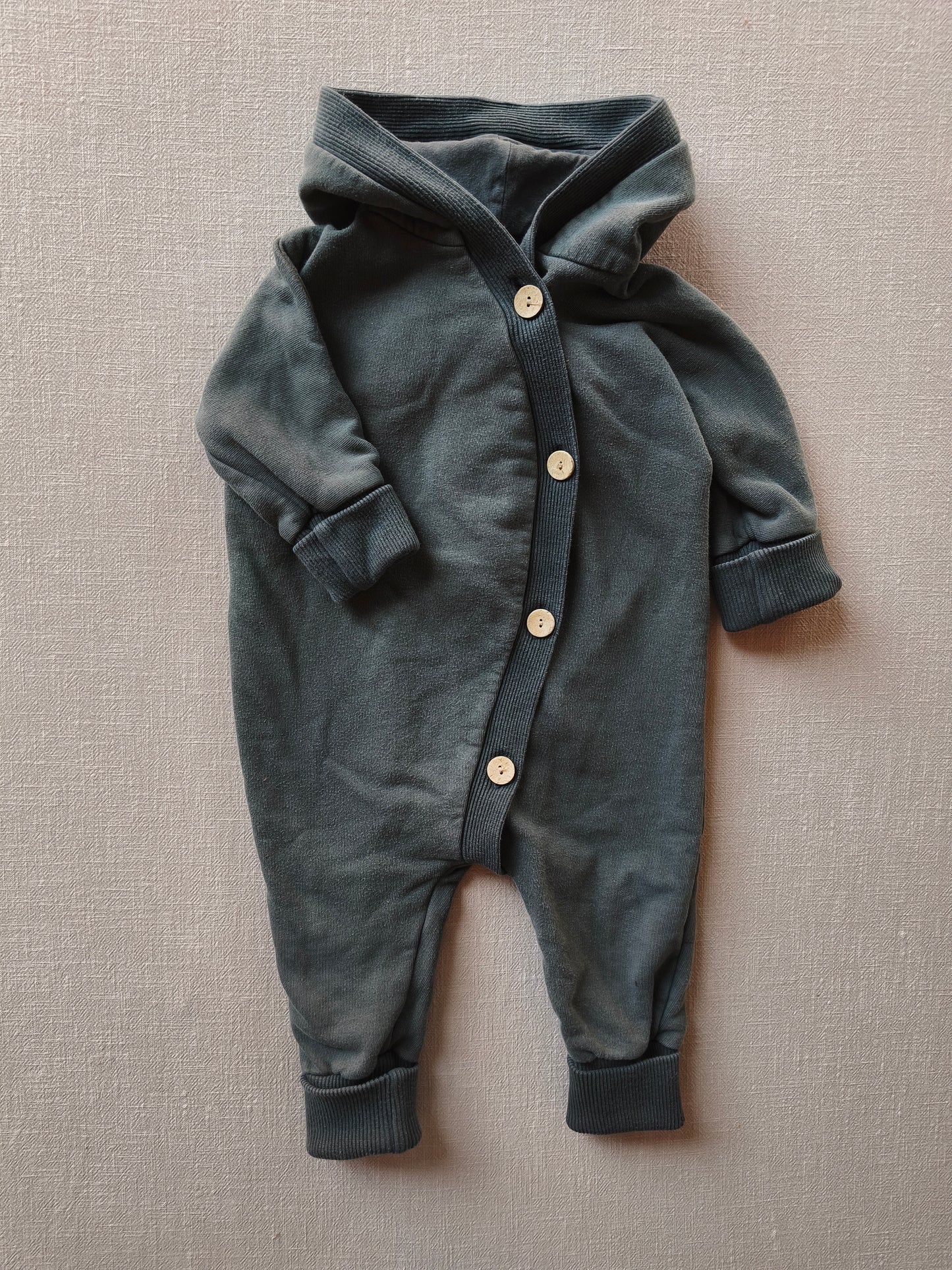 Kuschelanzug Bio Sweat Taube Gr 3M