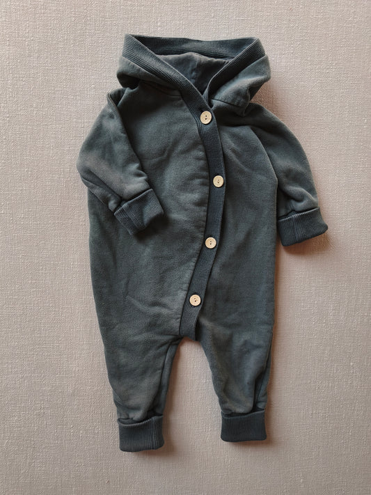 Kuschelanzug Bio Sweat Taube Gr 3M