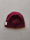 Beanie Baumwolle Burgund  Gr 0M-6M