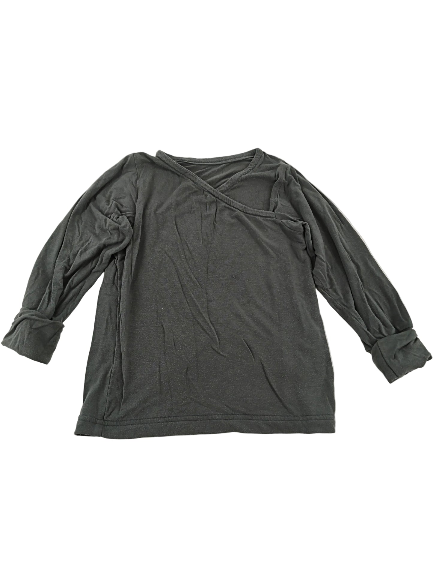Wrap shirt cashmere blend Dove size 3Y