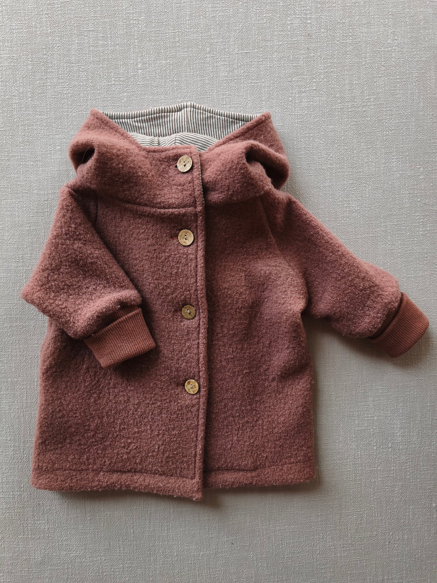 Wichteljacke Wollwalk Zimt Gr 6M