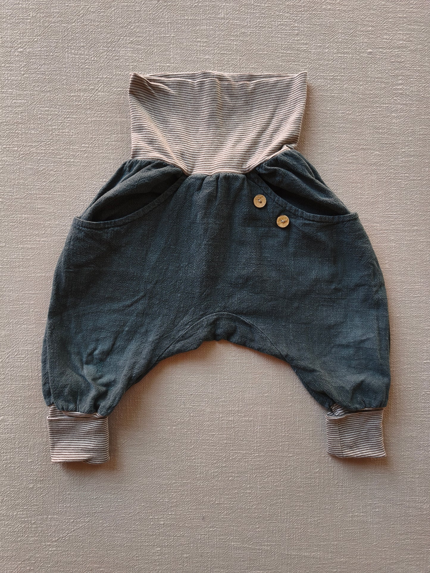 Knickerbocker Leinen Petrol Gr 2Y