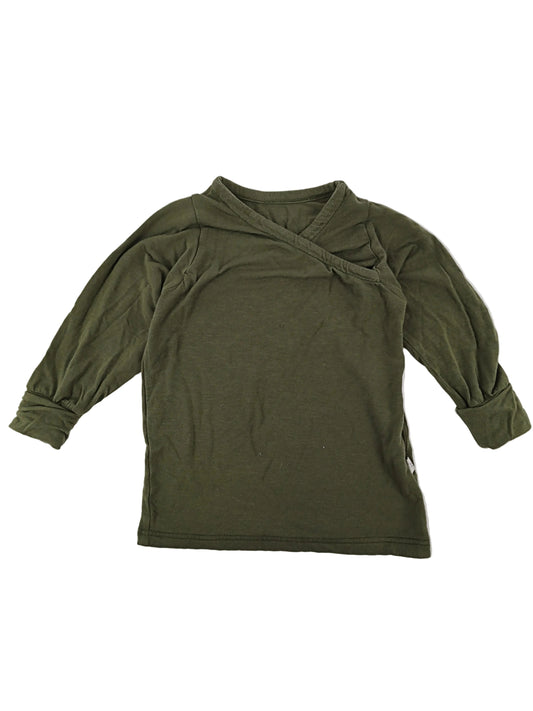 Wickelshirt Kaschmir Mix Avocado Gr 2Y