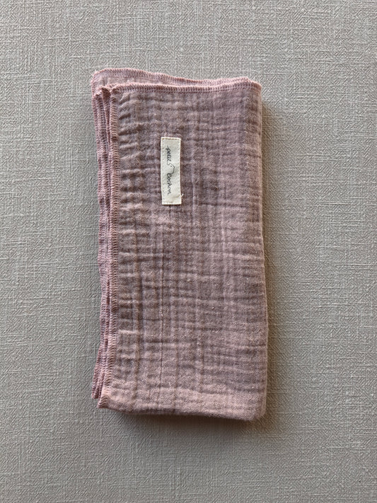 Kleines Tuch Musselin Rosé