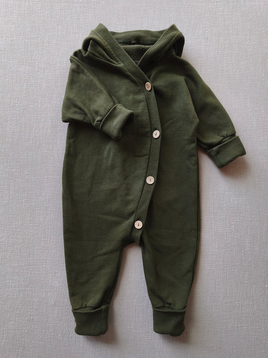 Kuschelanzug Bio Sweat Avocado Gr 6M