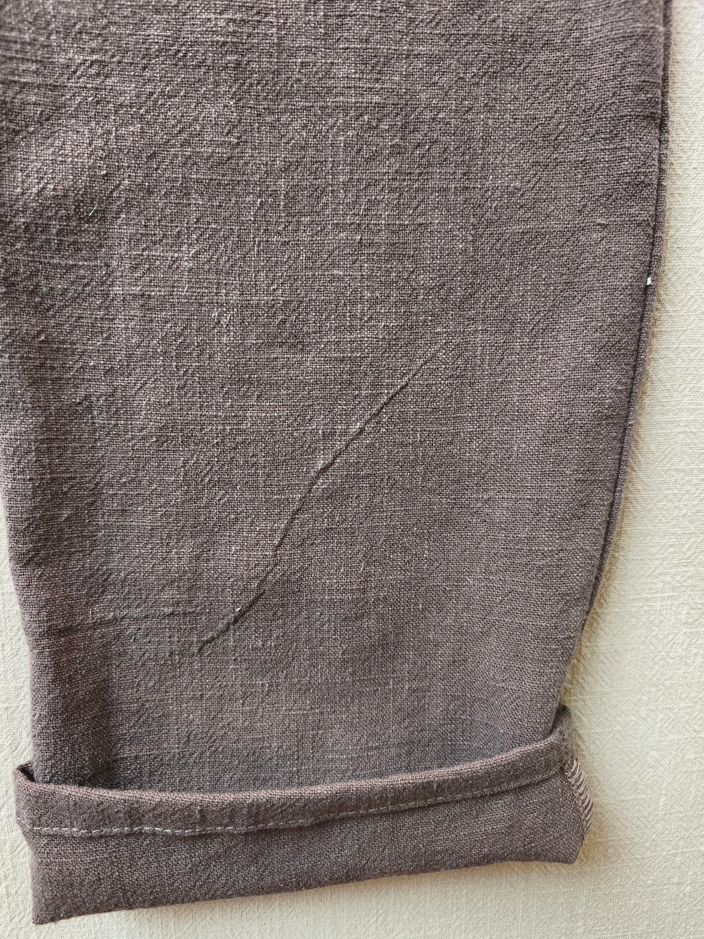 Sommerknicker Leinen Erde Gr 6/7Y