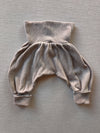 Knitted baby knickerbockers oat, size 1Y