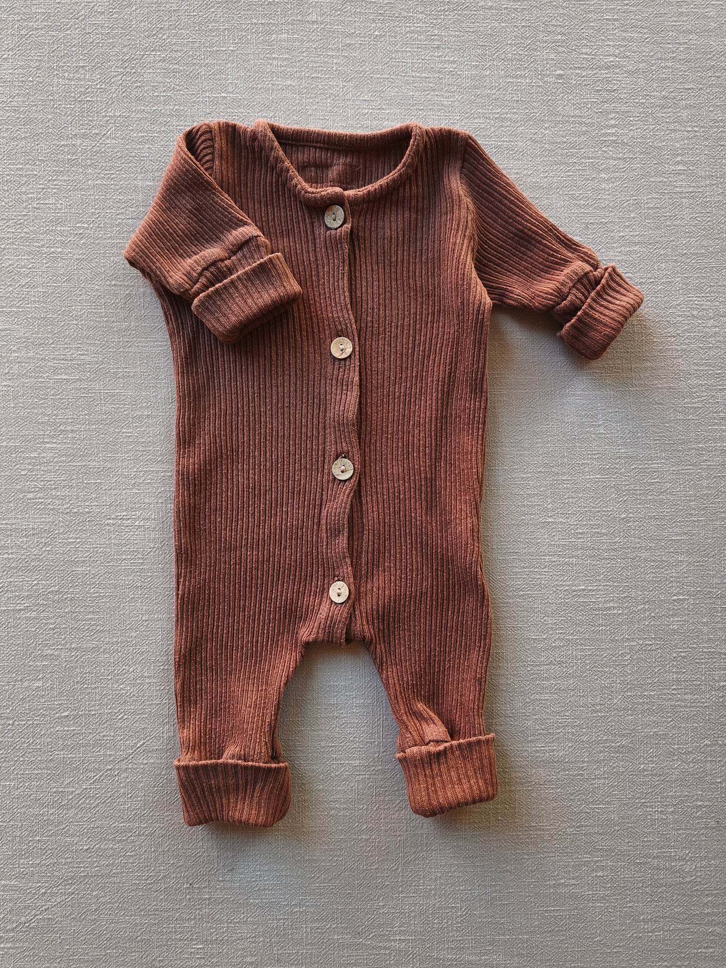 Mini Overall Rippstrick Nougat Gr 0M