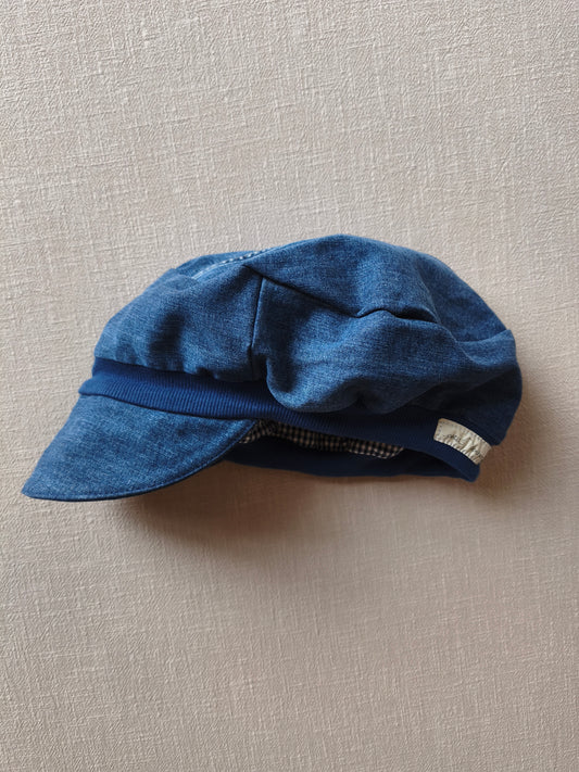 Michelmütze Jeans blau Gr S-L