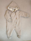 Kuschelanzug Wollwalk Teddyfutter Sand Gr. 6M (ursprünglich Gr.1Y, aber eingelaufen)