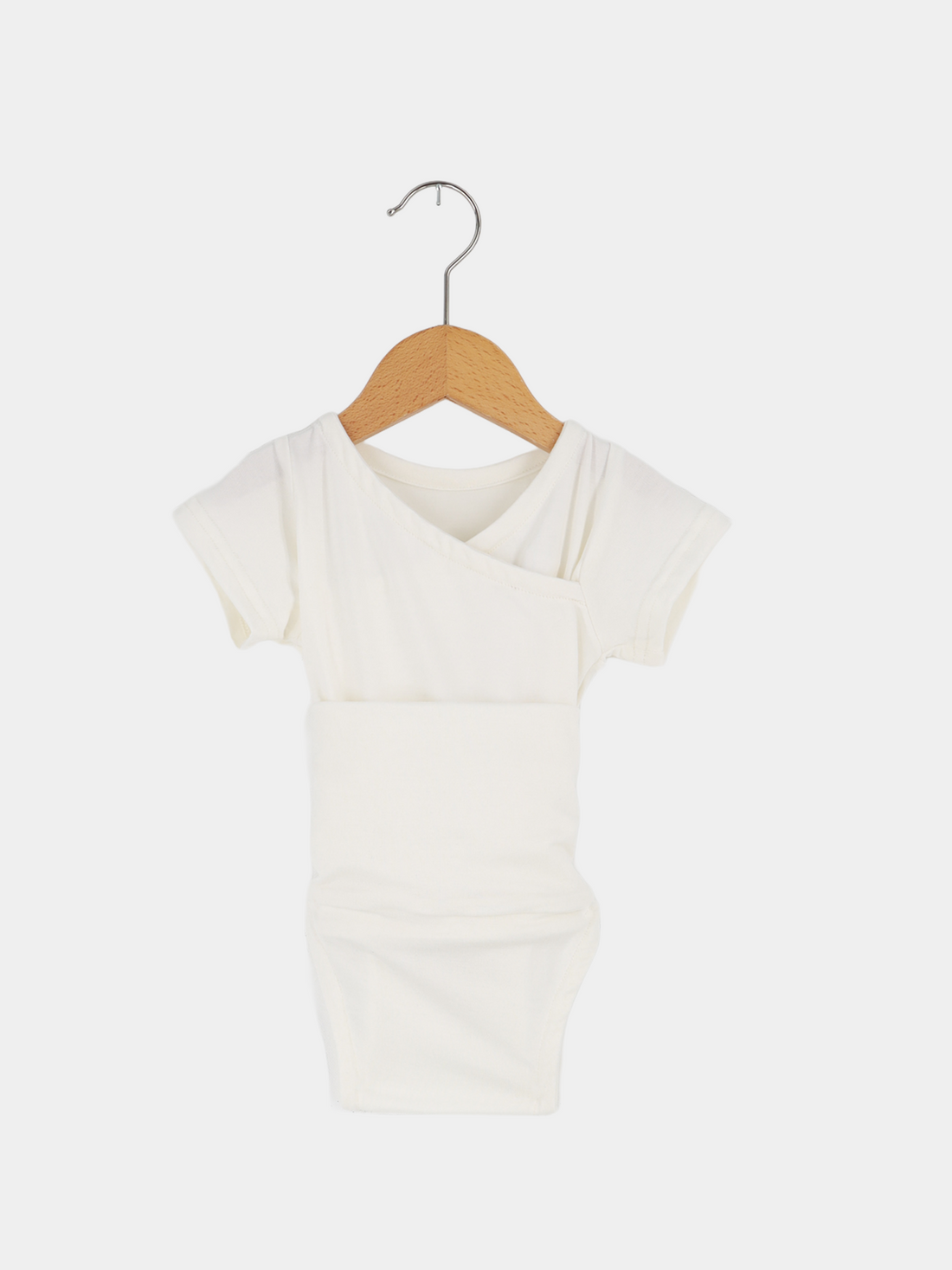 Loopbody Kurzarm Bambus Viskose Natur Gr 0M
