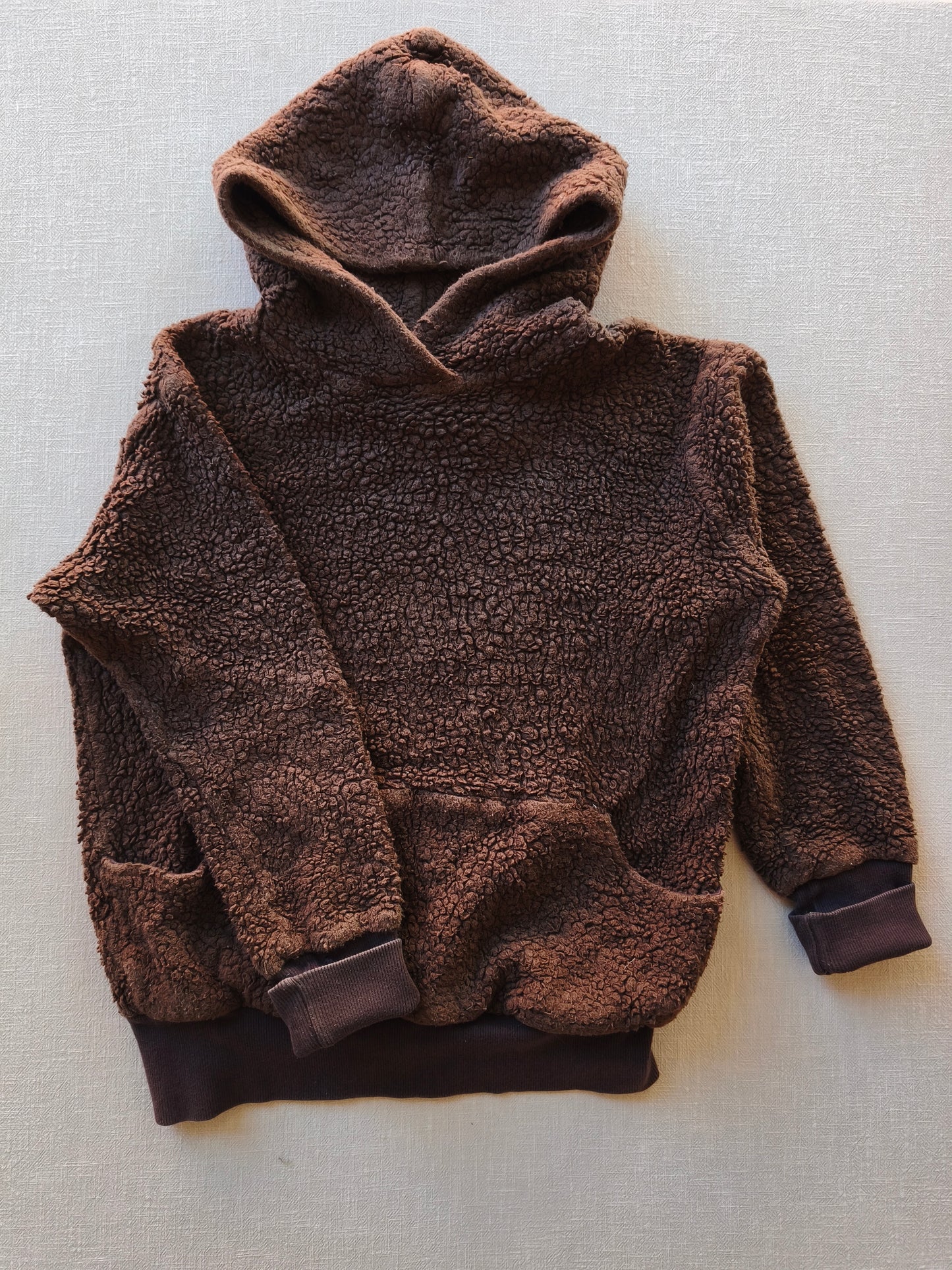 Hoodie Bio Teddy Schoko Gr S