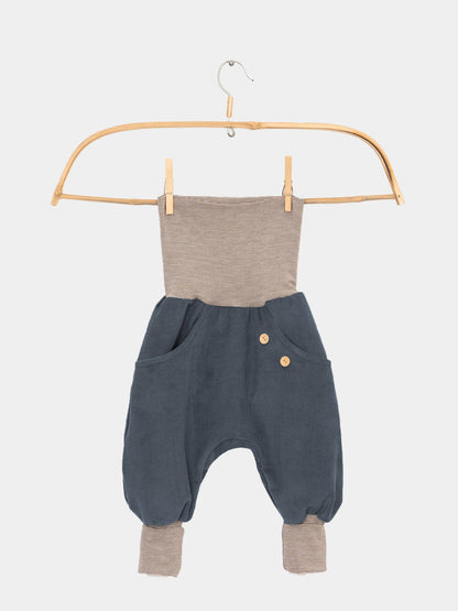 Knickerbocker Feincord Ringel Blaubeere Gr 6/7Y