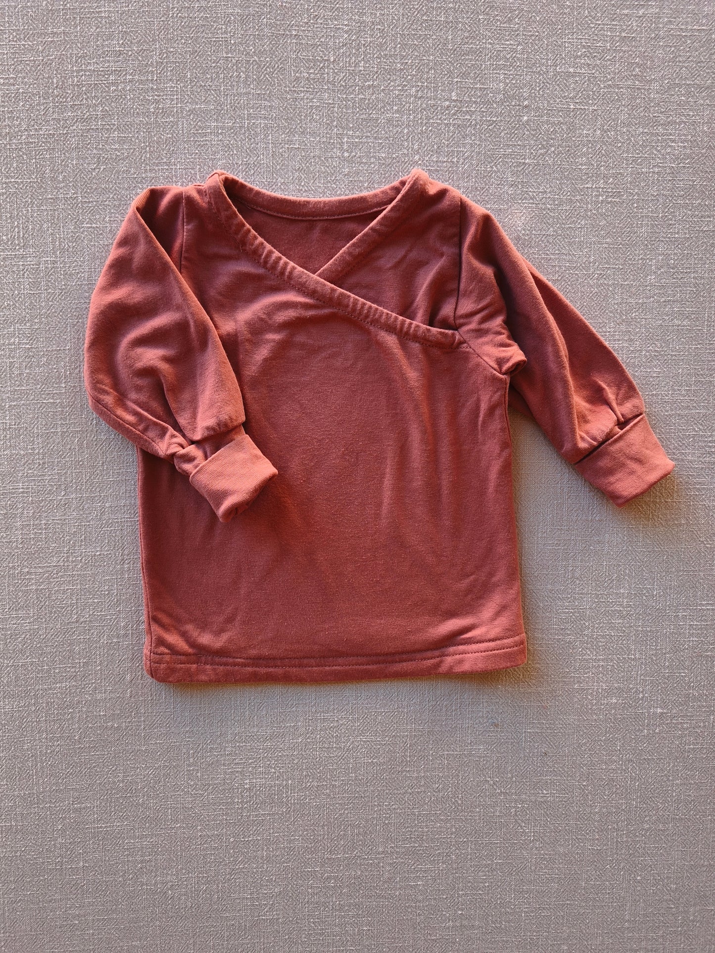 Wickelshirt Bio Jersey Beere Gr 3M