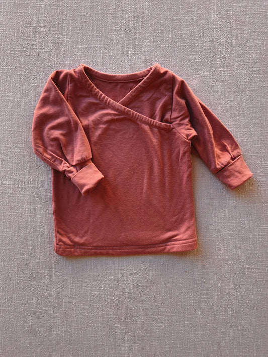 Wickelshirt Bio Jersey Beere Gr 3M