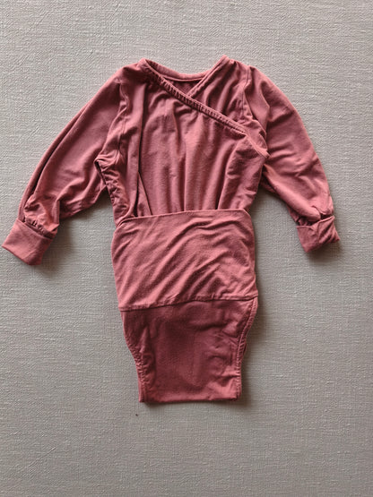 Loopbody bamboo viscose berry, size 1Y