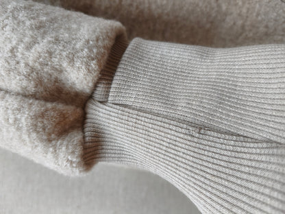 Wollwalk Overall mit Jerseyfutter Sand Gr 3M / kleiner Stofffehler am Bündchen