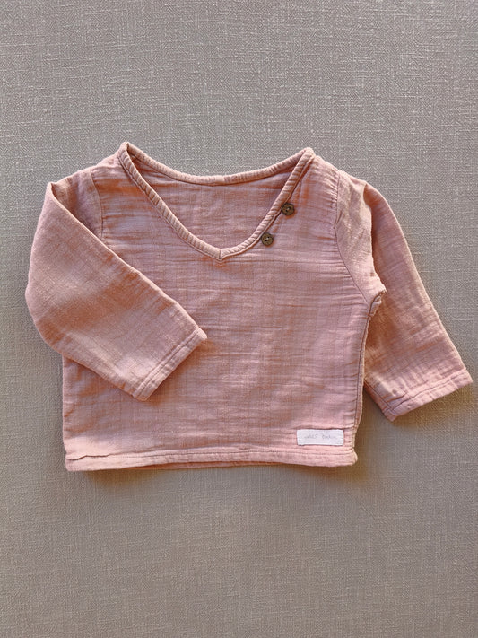 Hemdchen Musselin Rosé Gr 1Y