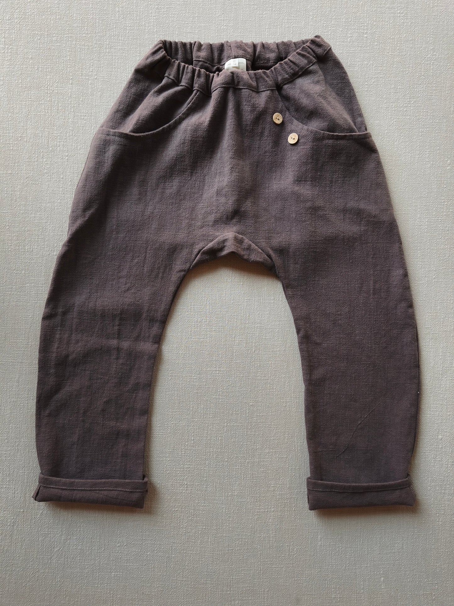 Sommerknicker Leinen Erde Gr 6/7Y