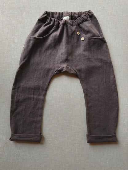 Sommerknicker Leinen Erde Gr 6/7Y