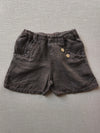 Short linen trousers earth, size 1-2Y
