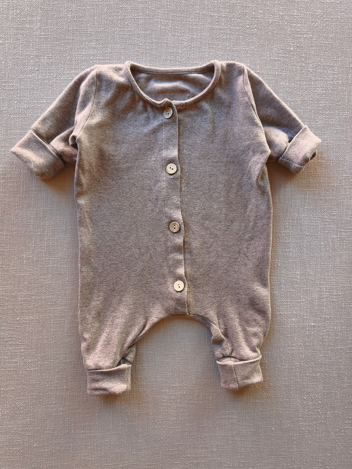 Mini Overall Feinstrick Hafer Gr 0M
