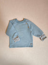 Knopfpulli Sweat Himmelblau Gr. 1