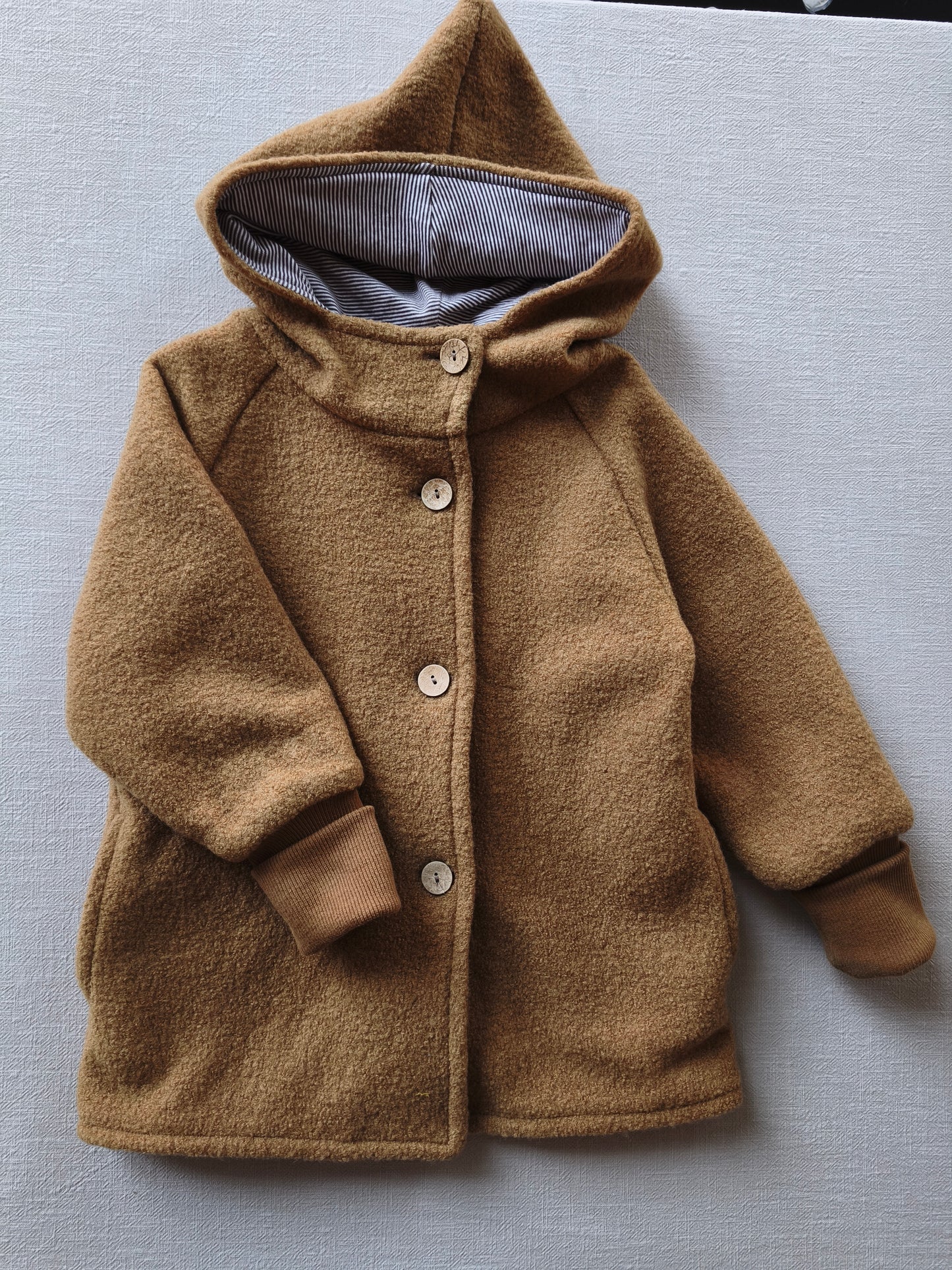 Wichteljacke Wollwalk Kamel Gr 4)5Y