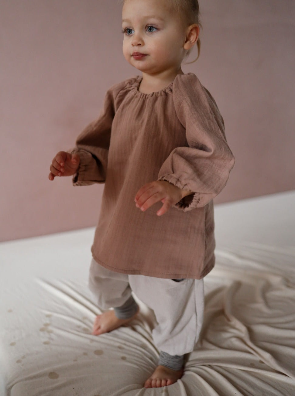 Blüschen organic muslin - Rosé